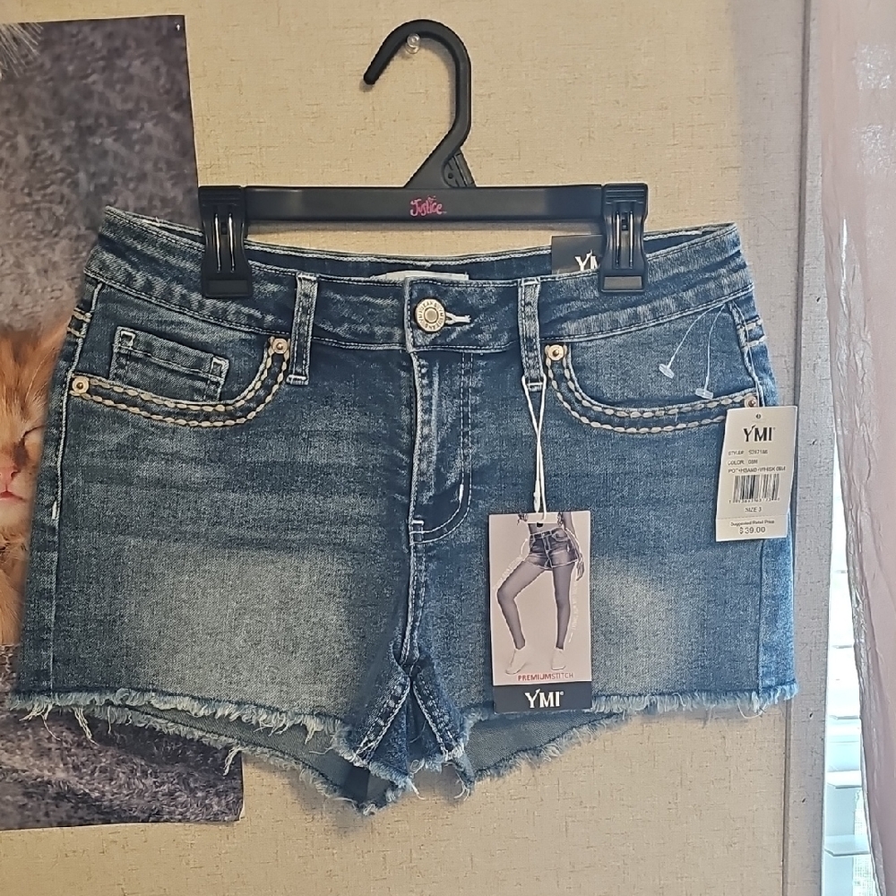 YMI Women's Blue Denim Shorts
